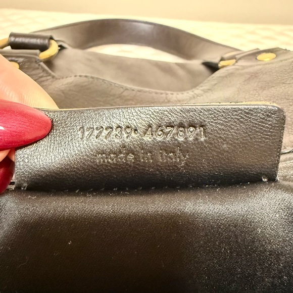 YSL YVES SAINT LAURENT Tribute Tote Shoulder Bag Leather Black - Picture 12 of 14